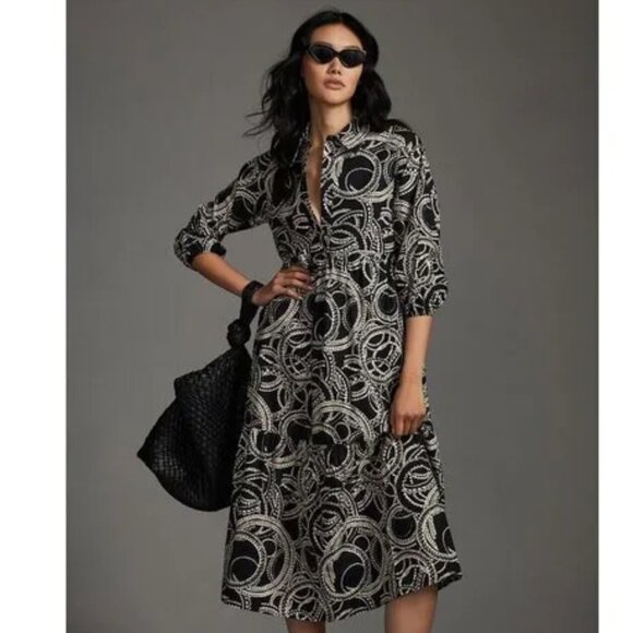 Anthropologie Dresses & Skirts - NWT Anthropologie Maeve The Bettina Somerset Maxi Shirt dress Medium